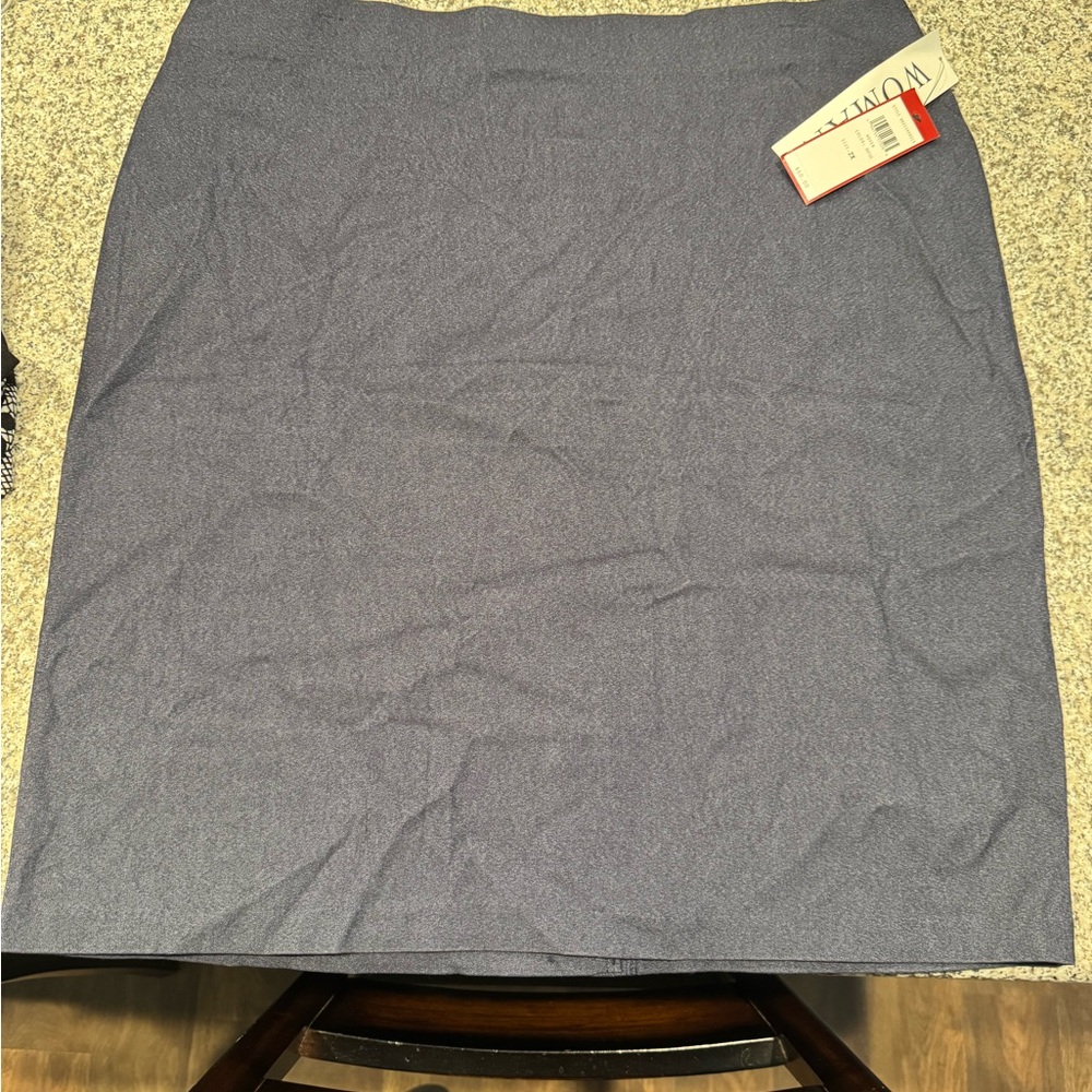 Gray Pencil Skirt Knee-Length Workwear